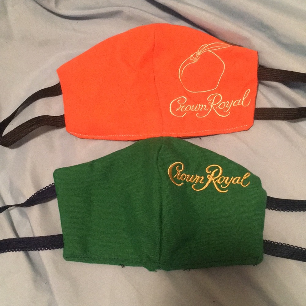 Handmade Crown Royal face mask